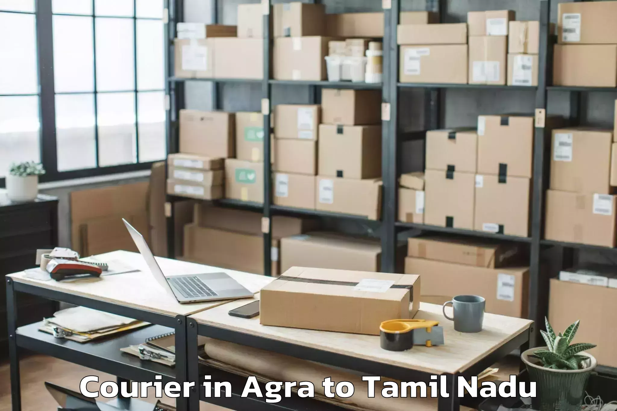 Book Agra to Memalur Courier